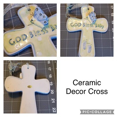 Ceramic Decor Cross