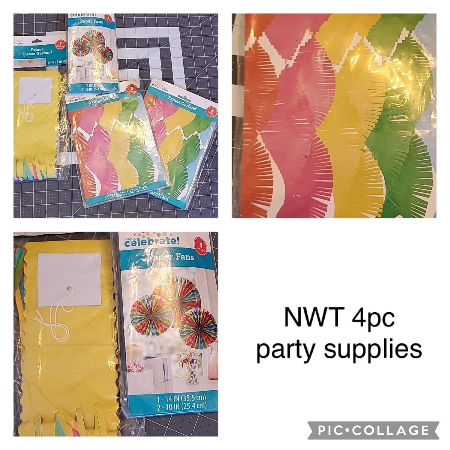 NWT 4pc party supplies