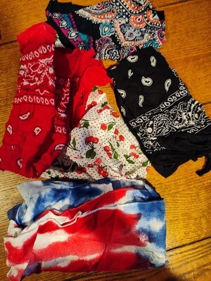 Bandanas 5 multi colored Bandanas 5 multi colored