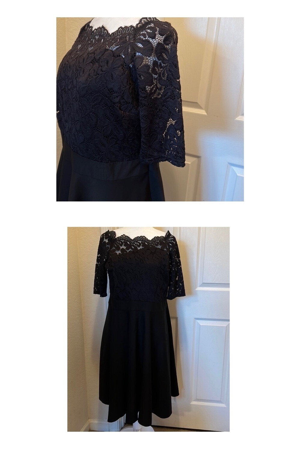 Lace Top Formal Dress