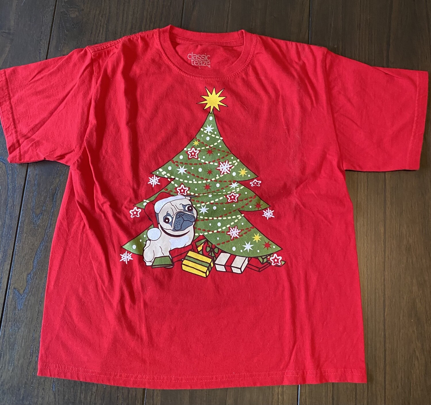 Pug Red Holiday SS Shirt