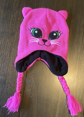 Pink Cat Hat 46 T EUC