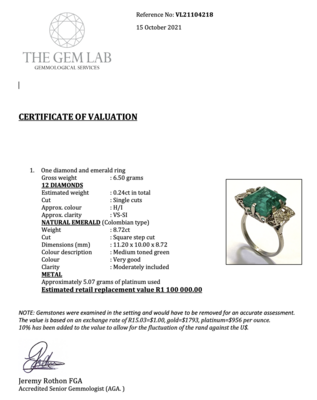 The emerald only