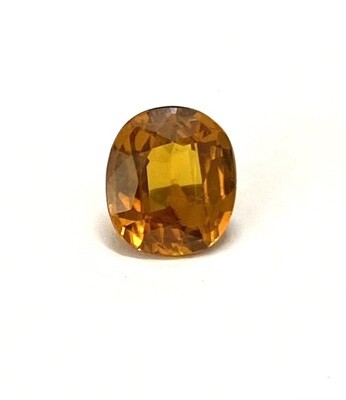 3.852ct certified orange sapphire