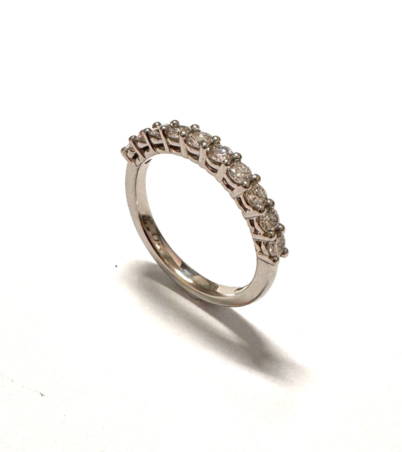 Diamond eternity ring in platinum