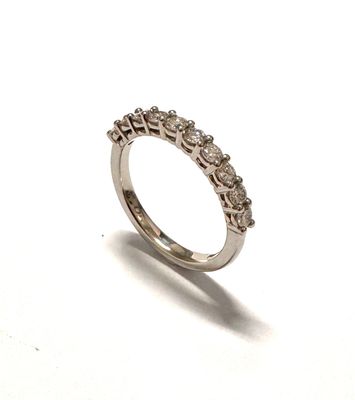 Diamond eternity ring in platinum
