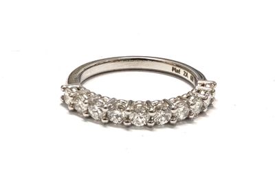 Diamond eternity ring in platinum
