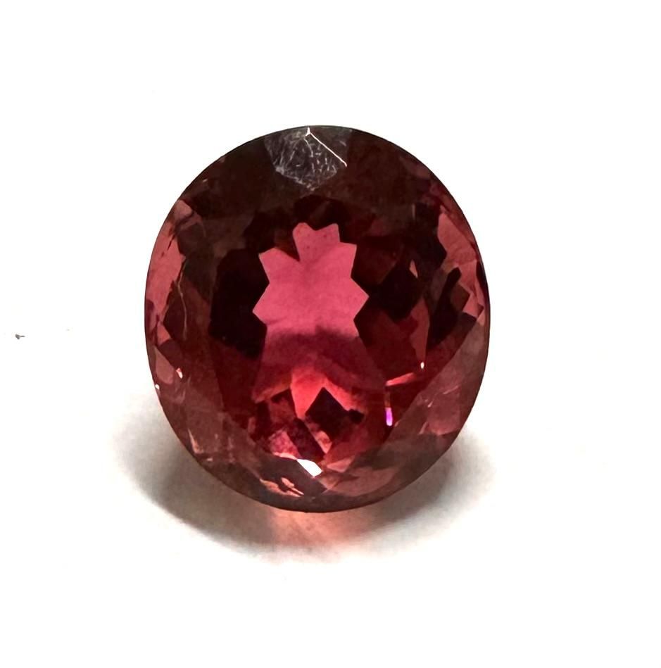 Loose 9.64ct reddish violet tourmaline.