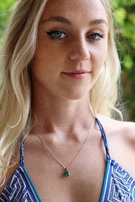 Emerald Pendant Necklace