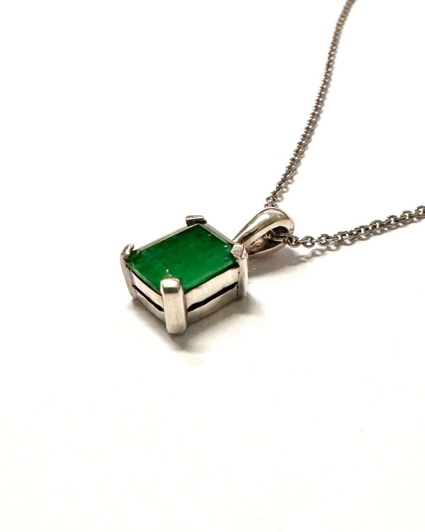 Emerald Pendant Necklace