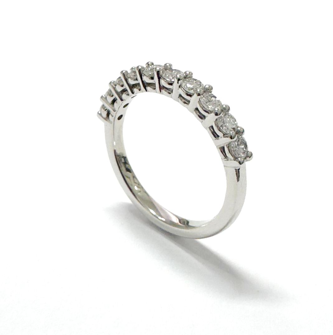 Platinum diamond eternity ring