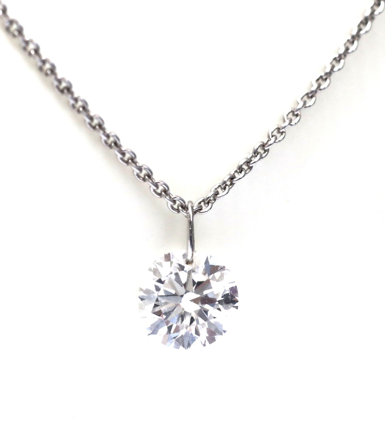 Floating Lab Grown Diamond With A 14K Gold Loop