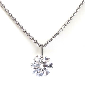 Floating Lab Grown Diamond With A 14K Gold Loop