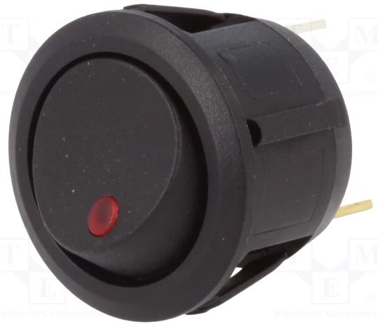 ON-OFF slēdzis ar indikāciju SCI R13-112B2-02-BBR