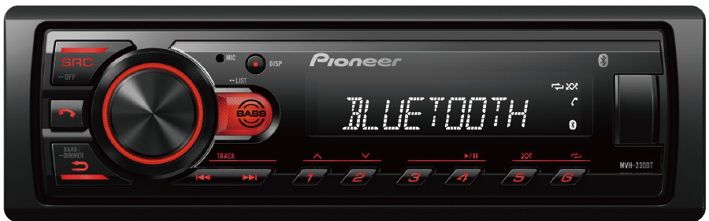 Auto multimediju atskaņotājs Pioneer MVH-230BT