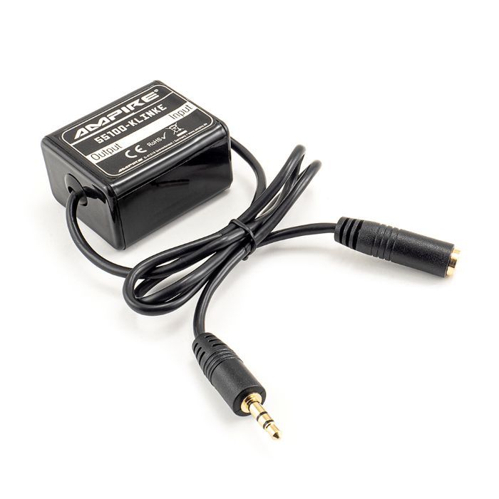 AMPIRE 55100-KLINKE trokšnu filtrs ar 3,5 mm stereo ligzdu AMPIRE 55100-KLINKE trokšnu filtrs ar 3,5 mm stereo ligzdu