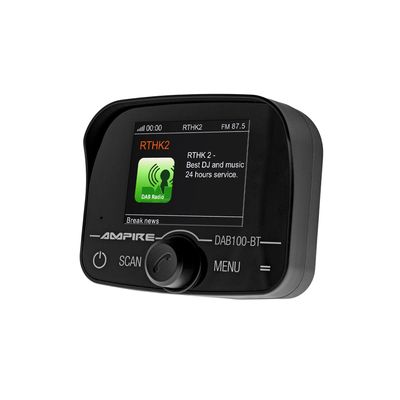 Auto Bluetooth/SD atskaņotājs ar brīvrokas sistēmu Ampire DAB100-BT Auto Bluetooth/SD atskaņotājs ar brīvrokas sistēmu Ampire DAB100-BT