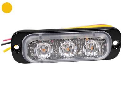 LED Plāna Signāluguns AXIXTECH ST3 (Amber) – 12–24V, ECE R65 Class 1