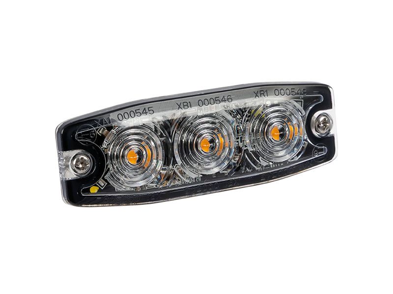LED Plakanā Signāluguns AXIXTECH LP3 (Amber) – 12–24V, ECE R65 Class 1