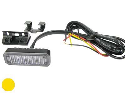 LED Horizontālā Signāluguns AXIXTECH MS3 (Amber) – 12–24V, ECE R65 Class 1