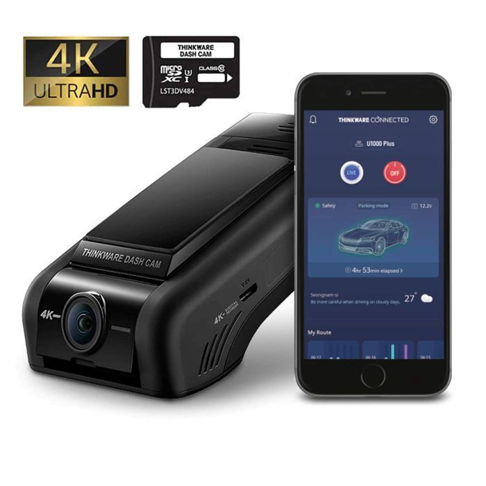 THINKWARE DASH CAM U1000 PLUS- 4K/UHD Wi-Fi GPS dashboard camera