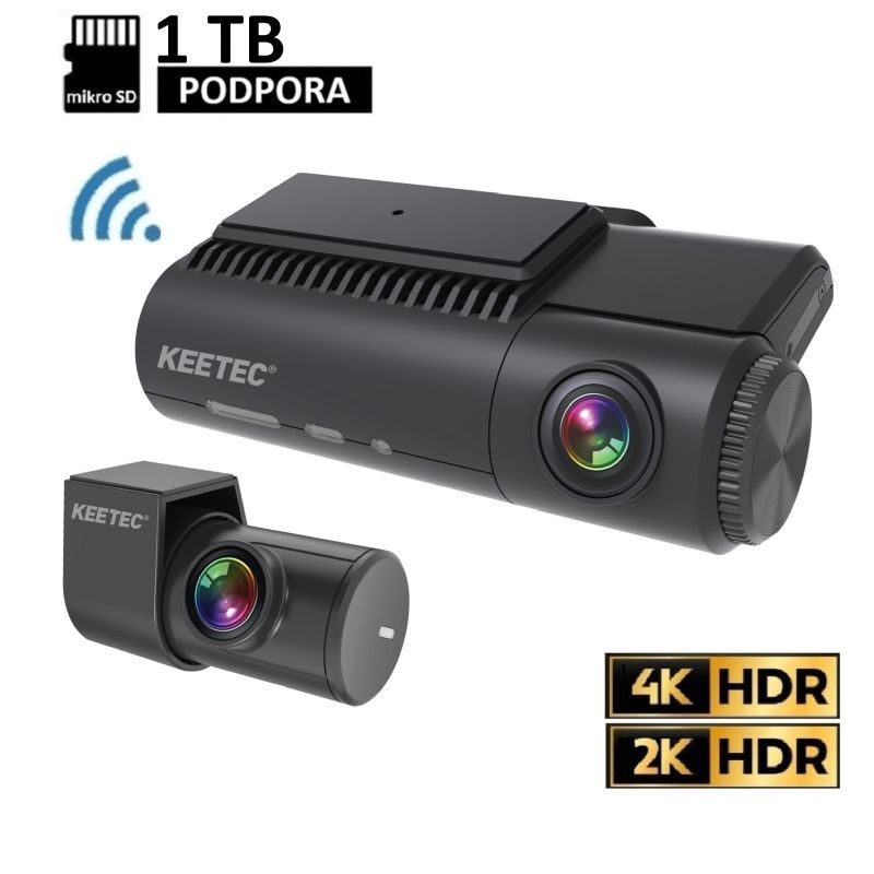 Keetec DC6000 2CH — divkanālu videoreģistrators ar 4K priekšējo un 2K aizmugurējo kameru Keetec DC6000 2CH — divkanālu videoreģistrators ar 4K priekšējo un 2K aizmugurējo kameru