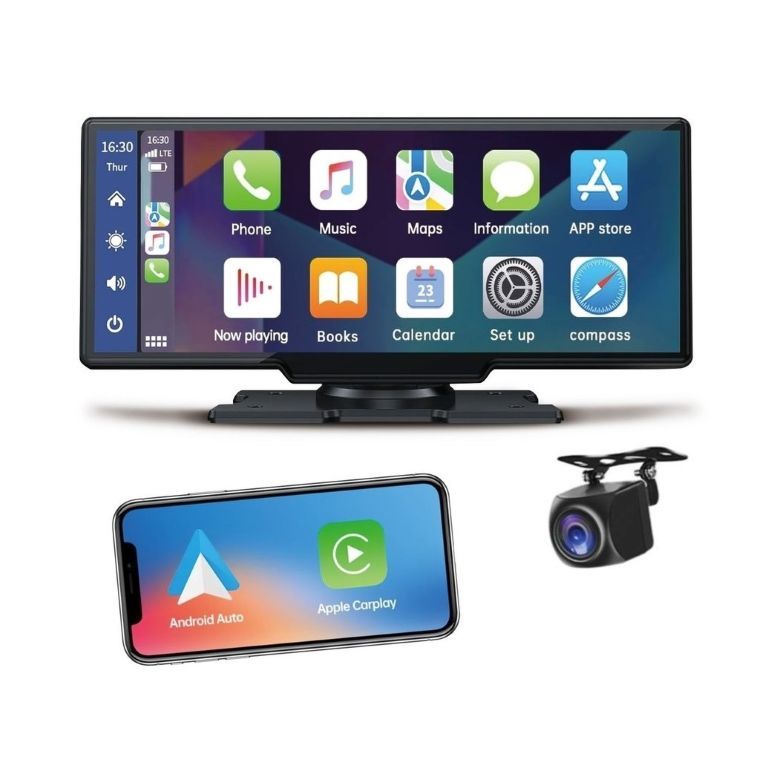 STEELMATE L07 — 10.26-inch touchscreen monitor with wireless Apple CarPlay, Android Auto and dual-channel DVR STEELMATE L07 — 10.26-inch touchscreen monitor with wireless Apple CarPlay, Android Auto and dual-channel DVR