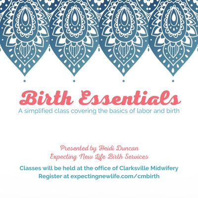 Birth Essentials: Private Class