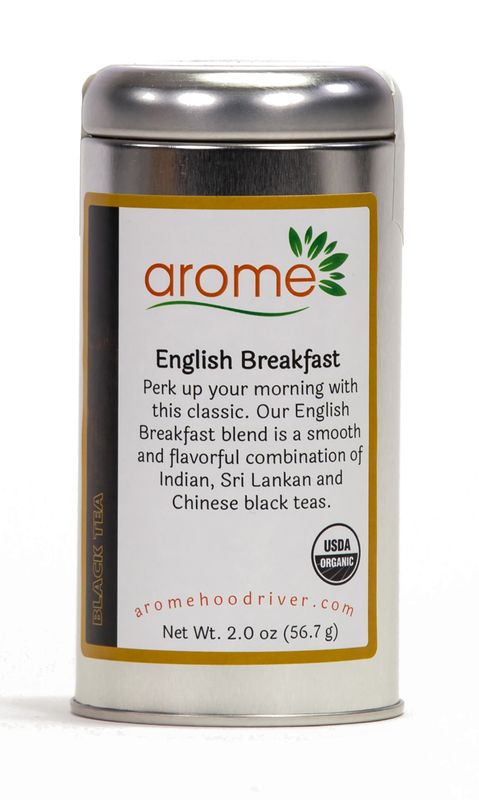 English Breakfast Organic Black Tea - Tin (2 oz)