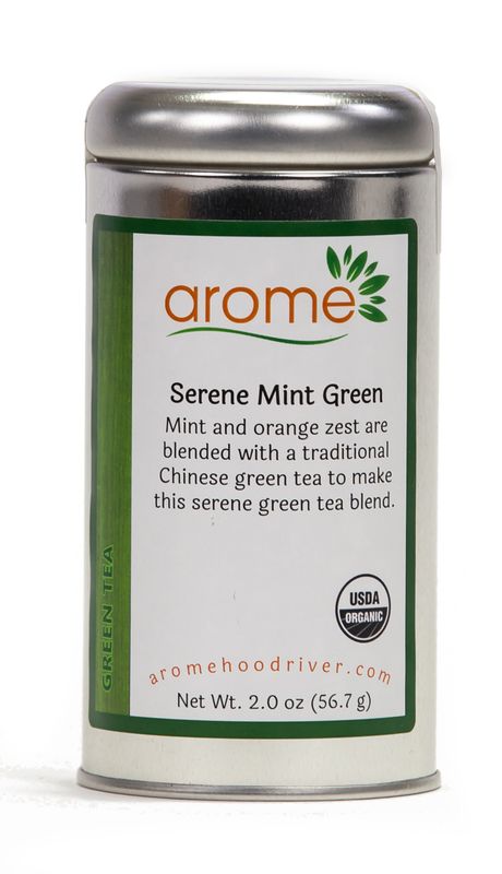 Serene Mint Organic Green Tea - Tin (2 oz)