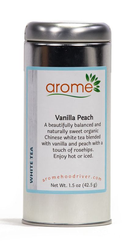 Vanilla Peach White Tea - Tin (1 oz)