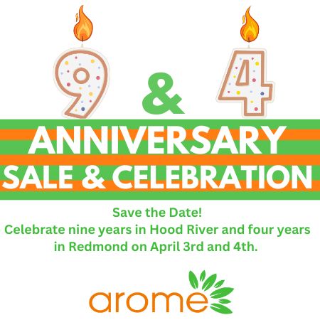 Anniversary Sale - April 3 and 4