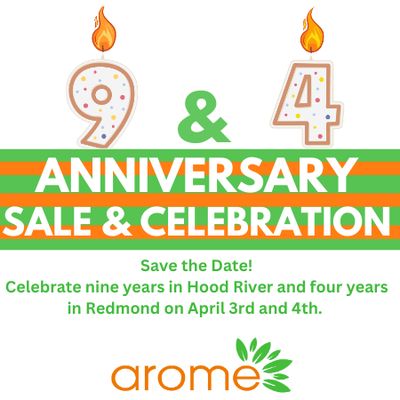 Anniversary Sale - April 3 and 4