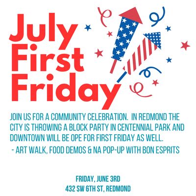 July First Friday - Redmond