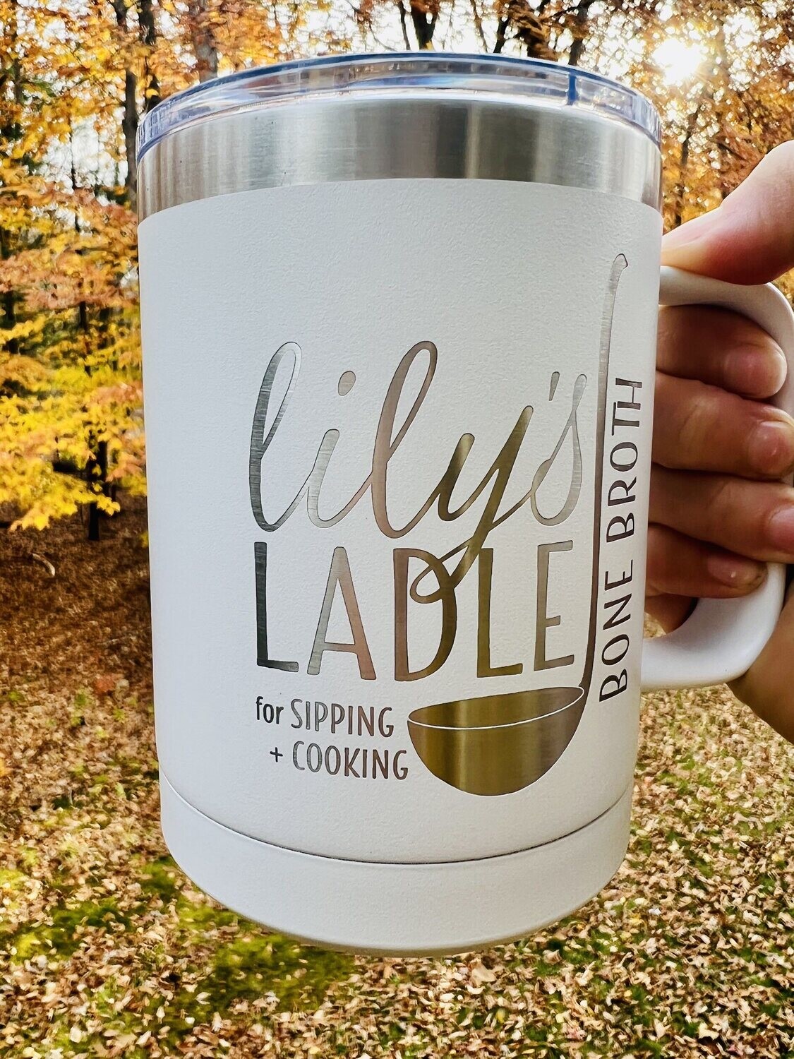 15oz Insulated Mug in White