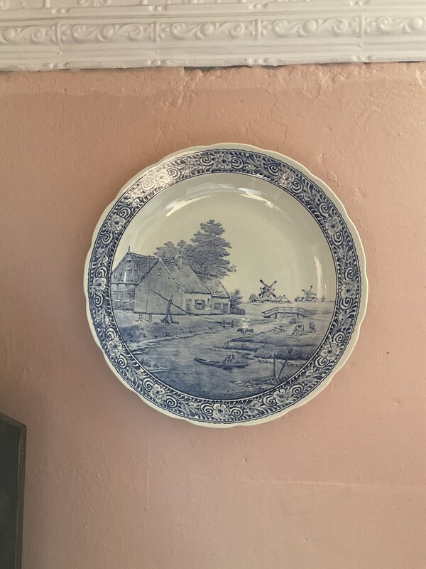 Delft Boch Blue Wall Plate.