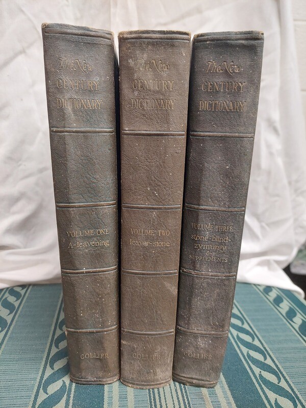 The New Century Dictionary of The English Language 1927 in 3 Volumes Vintage
