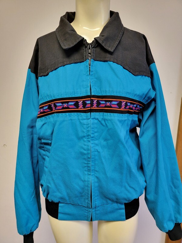 ​Vintage Large Santa Fe Trail Aztec Ribbon Jacket