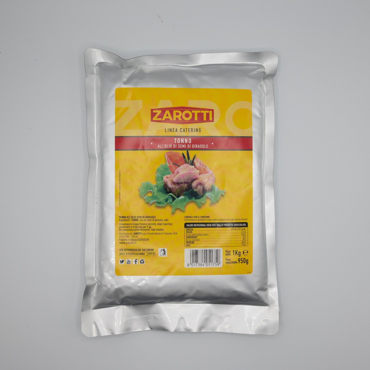 Tonno all&#39;olio di semi di girasole Zarotti