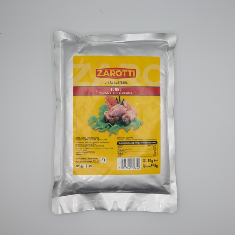 Tonno all&#39;olio di semi di girasole Zarotti