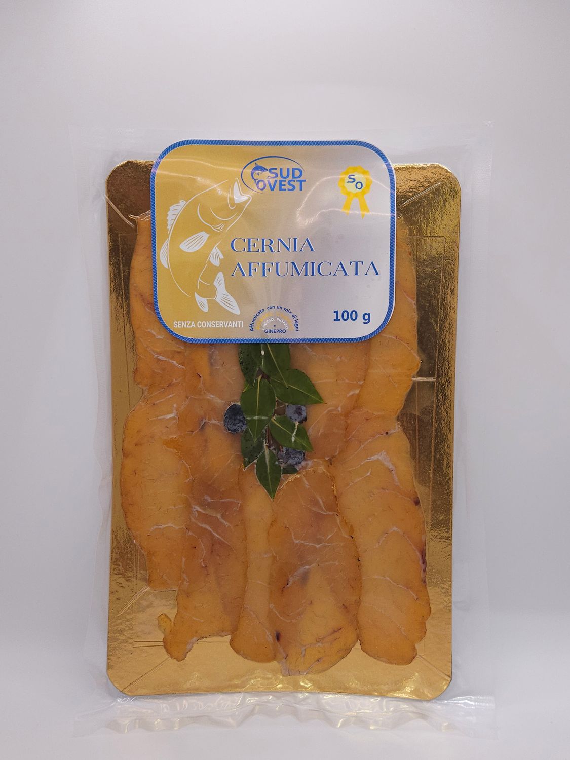 Cernia affumicata a fette