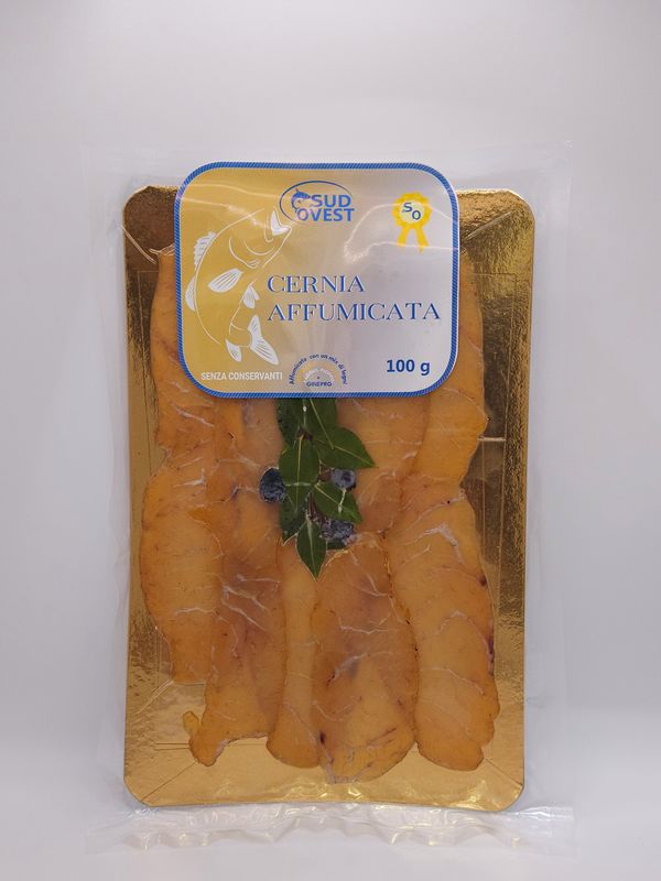 Cernia affumicata a fette