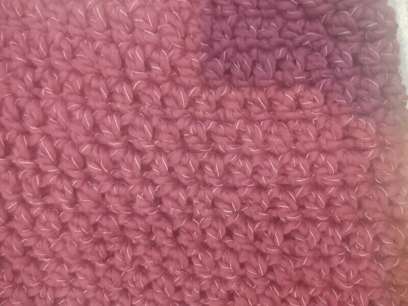 Cranberry Crush Chunk Infinity Scarf