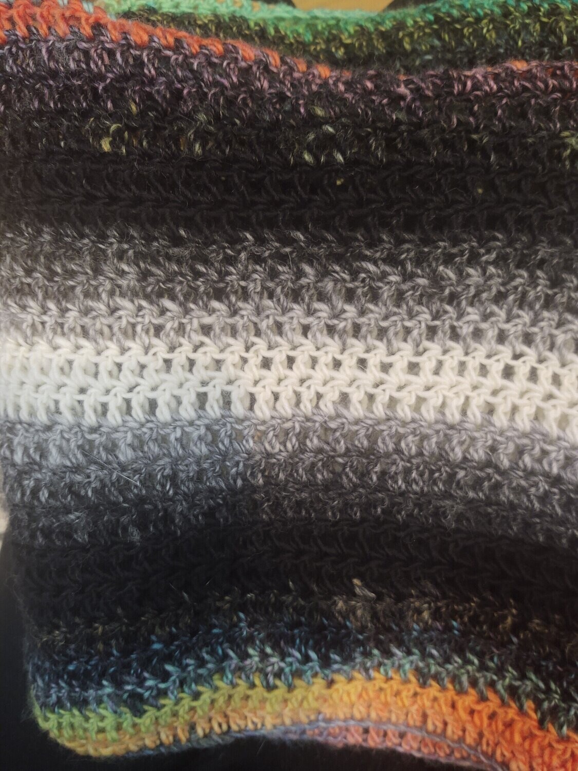 Black Rainbow Infinity Scarf