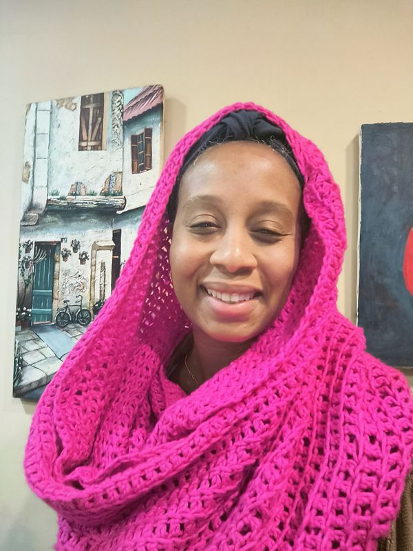 Electric Pink Cowl
