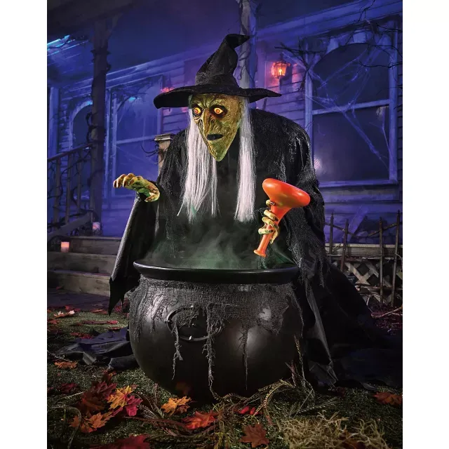 3.9 Ft The Cauldroness Animatronic ORDER AIRFREIGHT DIRECT TO YOU.