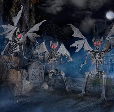 5 ft. Poseable LED Bat Skeleton IN STOCK 5 ft. Poseable LED Bat Skeleton IN STOCK
