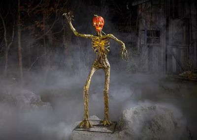 3 ft. LED Inferno Pumpkin Skeleton IN STOCK 3 ft. LED Inferno Pumpkin Skeleton IN STOCK