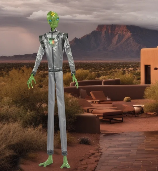10’ Animated Alien in stock