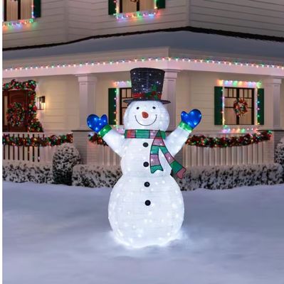 8 ft. Yuletide Lane LED Collapsible Snowman Holiday Yard Decoration Y15 PRE ORDER
